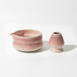 Matcha Set Sakura - Bowl and Whisk Holder (Chawan & Chasen Tate)